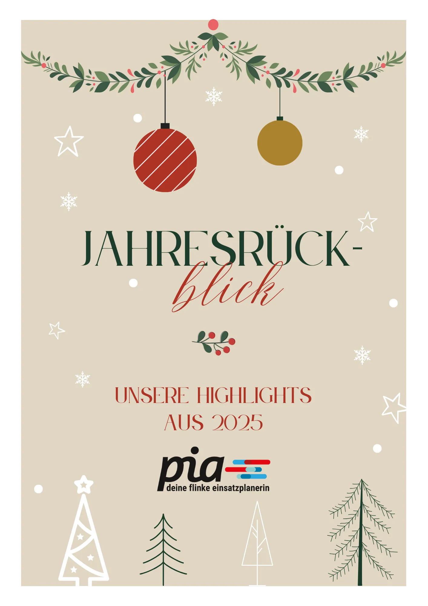 Jahresrückblick 2025 mit pia: Stärken ausbauen, statt mehr zu wollen